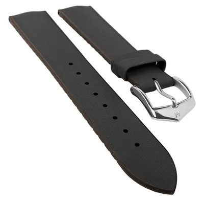 Produktbild von HIRSCH Performance L | Uhrenarmband Leder Segeltuchoptik Schwarz 31015S, Stegbreite:18mm