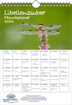 Produktbild von Libellenzauber Planer DIN A4 Kalender für 2026 - Seelenzauber