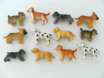 Produktbild von Hunde, 12erSet, Gummitiere Spieltiere Hund Welpen Haustier Tiere spielen