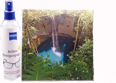 Obrázok produktu pre Mikrofasertuch "Wasserfall in einen Höhlensee" Größe 18,5*18,5 cm von La Kelnet