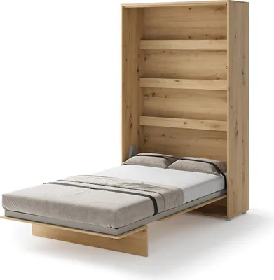 Produktbild von Schrankbett 120 x 200 Vertikal BC-02 Artisan Eiche LENART BED CONCEPT Wandklappbett