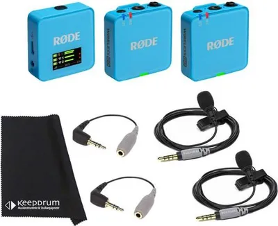 Zdjęcie produktu dla Rode Wireless GO Gen 3 Blue z 2x Smartlav i 2x SC3