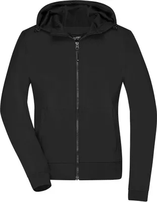 Produktbild von Softshelljacke mit Kapuze im sportlichen Design black/black, Gr. L