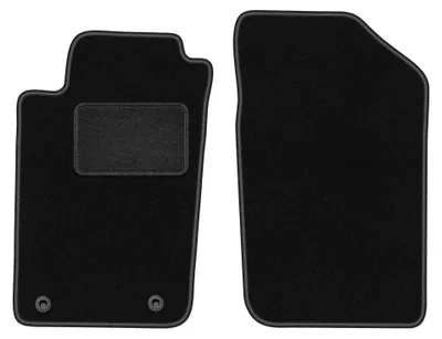 Produktbild von Velours-Fußmatten Vorne für Peugeot 206 1998-2010 (Schrägheck/SW/Kombi) – 2-tlg, Schwarz, passgenau – Wielganizator LUX