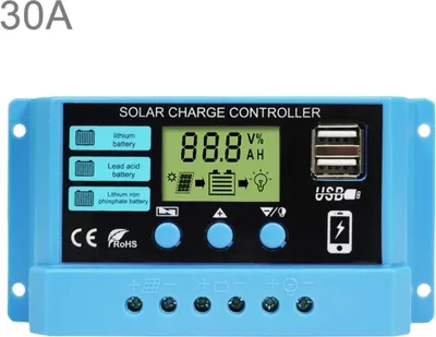 Immagine prodotto di 30 A regolatore di carica solare 12V/24V batteria al piombo litio scarica PV Controller