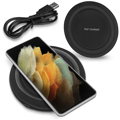 Produktbild von Qi Ladestation für Samsung Galaxy S24 Plus Ultra Wireless Charger 15W Ladegerät