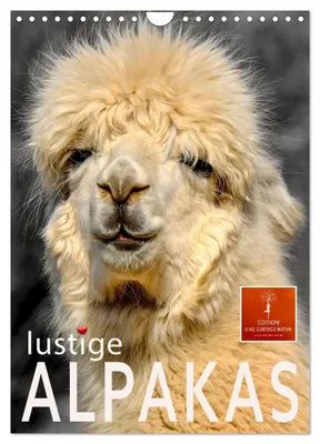 Produktbild von Lustige Alpakas (Wandkalender 2027 DIN A4 hoch), CALVENDO Monatskalender