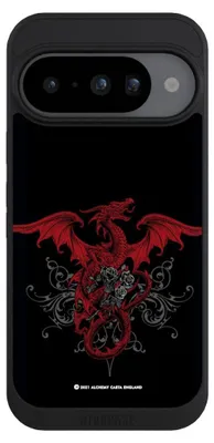 Produktbild von NIVOCASE Handyhülle für Google Pixel 10  Hülle NIVOpure Case Schwarz Drache Gothic Rot