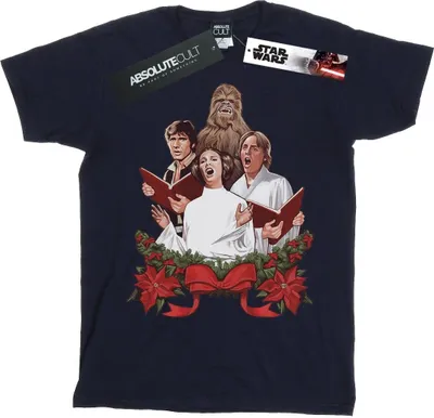 Image de Star Wars - T-shirt "Christmas Carols" pour homme BI46022 (L) (Bleu marine)