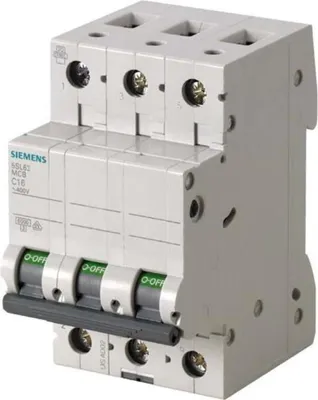 Immagine prodotto di Interruttore miniaturizzato Siemens a 3 poli 40 A 400 V 5SL6340-7 (5SL6340-7)