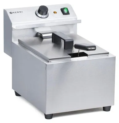 Image de Friteuse - Friteuse - Zone froide - Capacité de 8 litres - Puissance de 3500 watts - Acier inoxydable