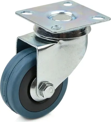 Produktbild von Drehbare Lenkrolle Gummi PP Ø50mm