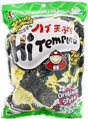 Produktbild von Taokaenoi Tempura Seetang Snack original 40g