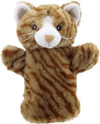 Image de The Puppet Company - Marionnette de main « Chat » - Marionnette en peluche multicolore