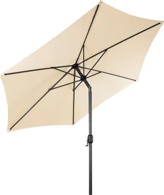 Produktbild von Linder Exclusiv Knick Sonnenschirm, Gartenschirm Ø 300 cm,mit Kurbelmechanismus,Beige