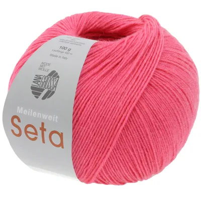Produktbild von Lana Grossa - Meilenweit 100g Seta 0033 himbeerrot