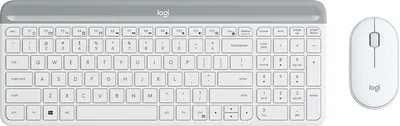 Immagine prodotto di Logitech MK470 Slim Combo? set mouse tastiera senza fili - Dimensioni complete (100%) - Senza fili - RF senza fili,