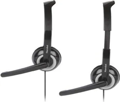 Image de Hamlet HHEADMUS écouteur/casque Avec fil Arceau Bureau/Centre d'appels Noir