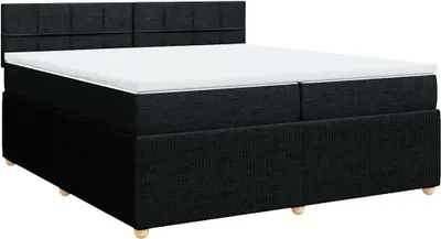 Productafbeelding van vidaXL Boxspringbed met matras, zwart, 200x200 cm, stof