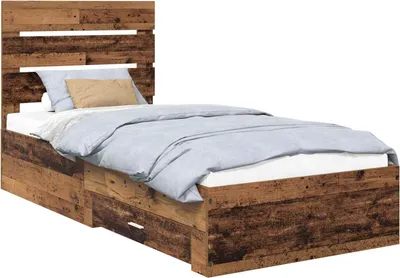 Immagine prodotto di Struttura del letto con cassetto Legno vecchio 100 x 200 cm