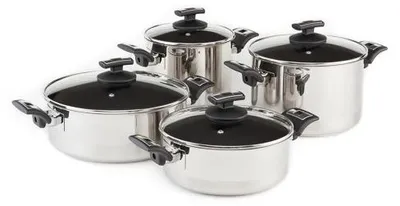 Zdjęcie produktu dla Zestaw naczyń KOLIMAX CERAMMAX PRO COMFORT - granit, kolor czarny, 8 elementów