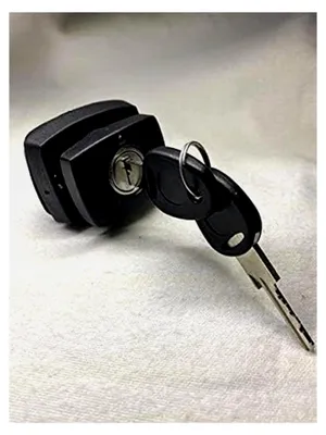 Produktbild von FAP schwarzes Klappenschloss für Gaskasten im Wohnmobil mit Zylinder und Schlüssel