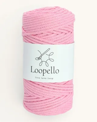 Immagine prodotto di Spago di cotone Loopello, diametro 3 mm, 100 metri – Rosa