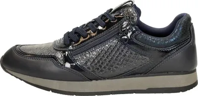 Image de Tamaris Veterschoenen Laag  Veterschoenen Laag - Blauw - Maat 39