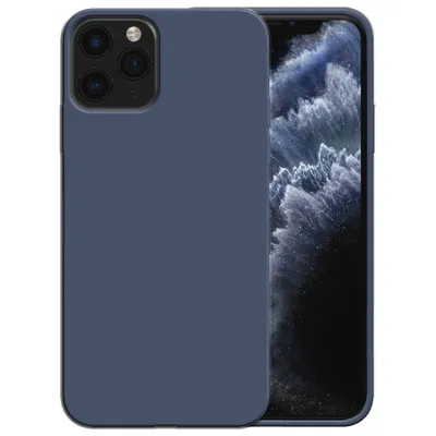 Produktbild von Smartphonica Silikonhülle für iPhone 11 Pro Hülle mit weicher Innenseite - Dunkelblau