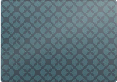 Produktbild von Geometrisches Blumenmuster – Bodenschutzmatte – Rutschfest – Schutzmatte für Büro – Vinylmatte – Stuhlunterlage – 100 x 100 cm