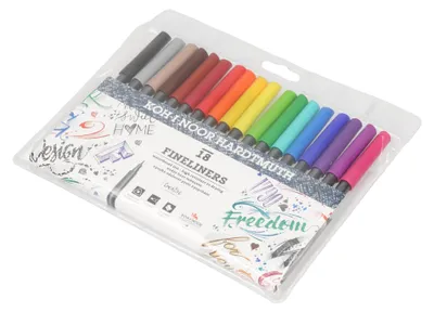 Produktbild von KOH-I-Noor Fineliner - Feinschreiber farblich sortiert, im 18er Pack