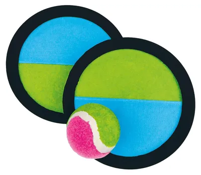 Immagine prodotto di Happy People Gioco in velcro per l'acchiappo di palline di circa 19 cm, 1 pallina