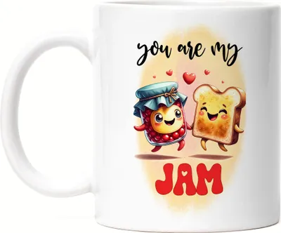 Produktbild von You Are My Jam Lustige Tasse Weiß für Marmeladen- und Toastliebhaber Süßes Geschenk