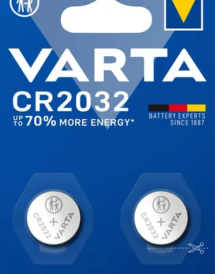 Immagine prodotto di Varta LITHIUM Coin CR2032 (Batteria a bottone, 3V) Blister da 2