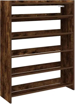 Obrázok produktu pre vidaXL Stojan na topánky smoke oak 80x25x100 cm materiál na báze dreva
