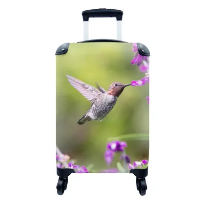 Produktbild von MuchoWow® Koffer Handgepäck Trolley Rollkoffer Kleine Reisekoffer mit 4 Rollen - Kolibri - Vogel - Natur - Cabin Size < 55x40x23 cm & 55x40x20 cm - Fotokoffer - Kabinenkoffer - Boardgepäck - Reise-Box - Reisekoffer - Reisegepäck - Koffer mit Bild - Trolley für Kinder