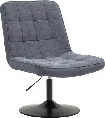 Produktbild von SVITA HENRY Loungestuhl Cocktailsessel Drehfuß Loungesessel Cordbezug Grau