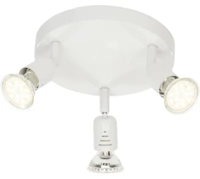 Produktbild von BRILLIANT Spotrondell, 3-flammig Loona weiß IP20 GU10 3 Watt LED-Leuchtmittel inklusive und wechselbar
