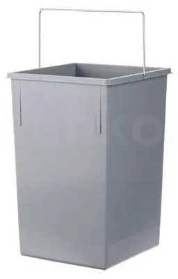 Immagine prodotto di Cestino interno Hailo 1091309 grigio chiaro 15 litri 225 x 230 x 340 mm u maniglia