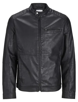 Immagine prodotto di Jack & Jones Dylan Giacca in pelle nera M Uomo Nero M