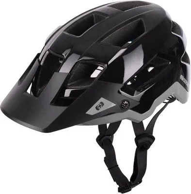 Produktbild von Oxford Altius Fahrradhelm - Fatbike-Helm - E-Bike-Helm - Glänzend Schwarz - EN1078 - Größe: S/M (54-59 cm)