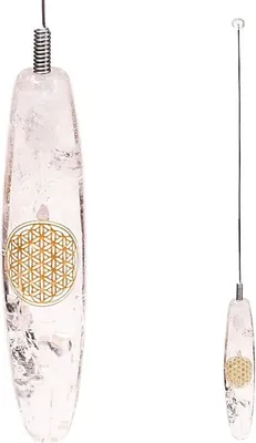 Produktbild von Biotensor-Bergkristall mit Blume des Lebens – 32 cm
