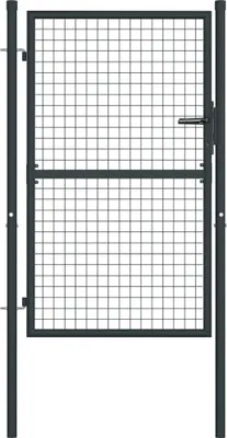 Immagine prodotto di Cancello da Giardino in Rete di Acciaio Zincato 100x125 cm Grigio