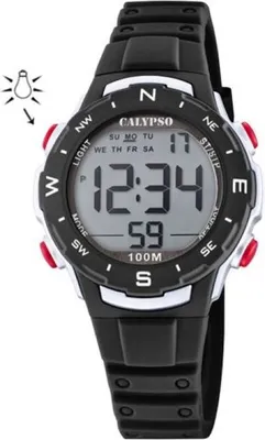 Immagine prodotto di Calypso K5801/6 Orologio cronometro da bambino, data e allarme nero