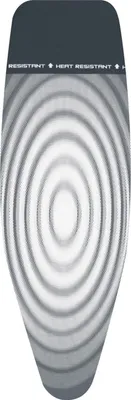 Produktbild von Brabantia 135842, Bügelbrettabdeckung, Baumwolle, Grau, Muster, Oval, Handwäsche
