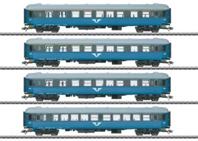 Produktbild von Märklin 43787 H0 4er-Set Personenwagen B1 der SJ (43787)