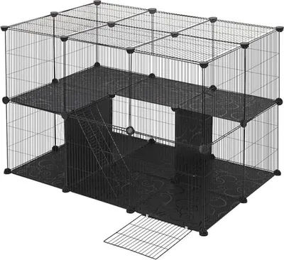 Image de Cage pour chats - Enclos pour chats - Cage de transport pour chats - Cage pour chats, pour intérieur et extérieur - Cage pour chats, pour intérieur