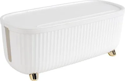 Productafbeelding van Famanu kabelmanagementbox, kabelorganizer, 35 x 15 x 13,5 cm - wit