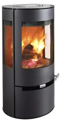 Produktbild von Kaminofen Aduro 9 Air Stahl schwarz mit Schublade 6 kW
