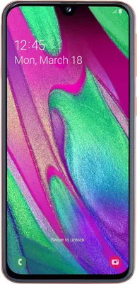 Produktbild von Samsung Smartphone A405 Galaxy A40 14,92cm (5,9 Zoll), LTE, 64GB Speicher, Farbe: Coral